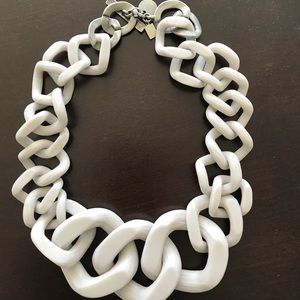 Gray statement neckalace